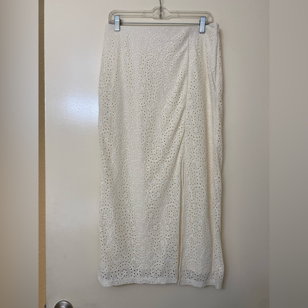 A New Day Cream Midi Skirt - Picture 3 of 6